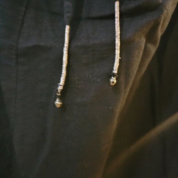 Free People Women's Black Josie Side Buttons Detail Mini Dress Size Medium - Picture 12 of 16